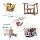 Set 4 Roti MEDII 50mm Pivotante Rosii ROTILE
