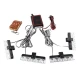Set 4 stroboscoape cu 4 leduri lumina Albastra si Telecomanda