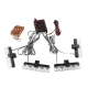 Set 4 stroboscoape cu 4 leduri lumina Galbena si Telecomanda