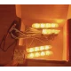 Set 4 stroboscoape cu 4 leduri lumina Galbena si Telecomanda