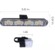 Set 4 stroboscoape cu 4 leduri lumina Galbena si Telecomanda