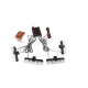 Set 4 stroboscoape pentru grila cu 4 leduri lumina galbena telecomana