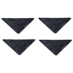 Set 4 Triunghiuri Anti Alunecare  Auto Adezive  pentru Fixare Covor  16cm