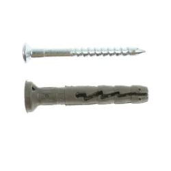 Set 50 Dibluri universale din plastic cu suruburi 6 x 40 mm