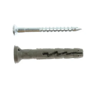 Set 50 Dibluri universale din plastic cu suruburi 6 x 40 mm