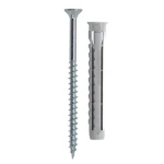 Set 50 Dibluri universale din plastic cu suruburi 8 x 60 mm