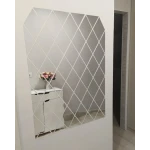 Set 58 Oglinzi Acrilice Autoadezive Luxer 100x100 cm Model Romb 1 metru patrat