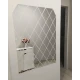 Set 58 Oglinzi Acrilice Autoadezive Luxer 100x100 cm Model Romb 1 metru patrat