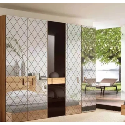 Set 58 Oglinzi Acrilice Autoadezive Luxer 100x100 cm Model Romb 1 metru patrat