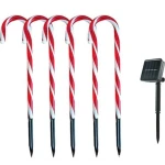Set 5 Acadele de exterior  incarcare solara  40 cm  decoratiune luminoasa