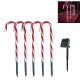 Set 5 Acadele de exterior  incarcare solara  40 cm  decoratiune luminoasa