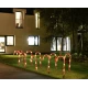 Set 5 Acadele de exterior  incarcare solara  40 cm  decoratiune luminoasa