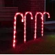 Set 5 Acadele de exterior  incarcare solara  40 cm  decoratiune luminoasa