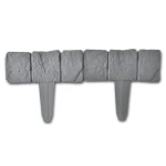 Set 5 bucati MINI Gard cu aspect de piatra Plastic / Bordura din plastic cu aspect de piatra