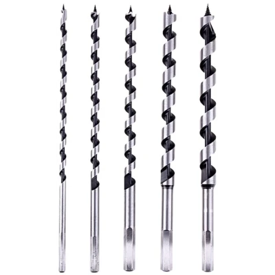 Set 5 burghii lemn hexagonale 10 13 16 19 25 mm