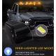 Set 5 Lampi Auto LED pentru plafon auto incarcare SOLARA Culoare Galbena exterior