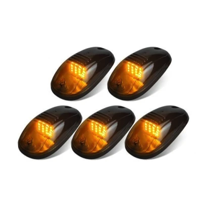 Set 5 Lampi Auto LED pentru Plafon Interior Alimentare 12V Culoare Galben