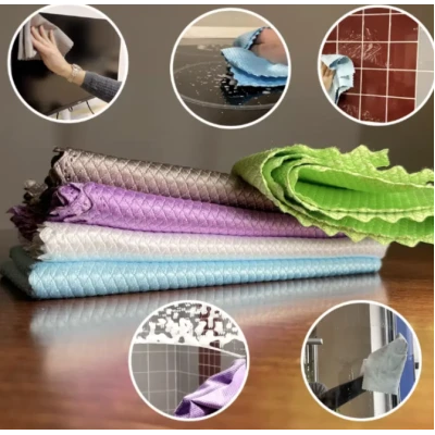 Set 5 Lavete microfibra reutilizabile 40x30 cm super-absorbante