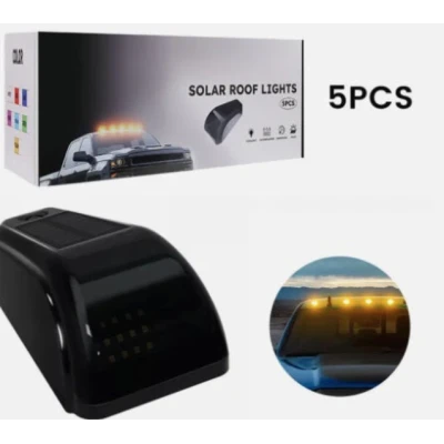Set 5 lumini solare pentru acoperisul masinii cu inductie de lumina