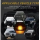 Set 5 lumini solare pentru acoperisul masinii cu inductie de lumina