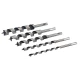 Set 5 piese burghii tip melc 3/8 5/8 3/4 7/8 1