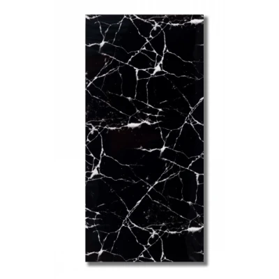 Set 5 Placi autoadeziva CLS-04 pentru perete tip marmura 30 x 60 cm NEGRU