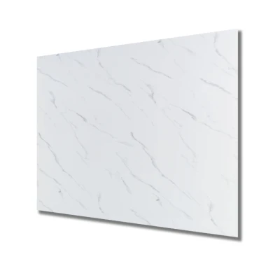 UB Set 5 Placi autoadezive CLS-011 pentru perete tip marmura 30 x 60 cm ALB CU DUNGI