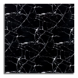 Set 5 Placi autoadezive CLS-04 pentru perete tip marmura 60 x 60 cm NEGRU