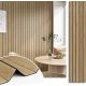 Set 5 placi de tapet autoadeziv imitatie RIFLAJ  30x60 cm lemn natural