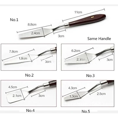Set 5 Spatule profesionale pentru patiserie