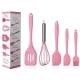 Set 5 ustensile bucatarie din silicon ROZ