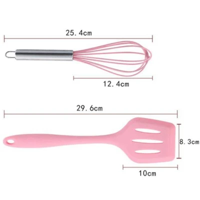 Set 5 ustensile bucatarie din silicon ROZ