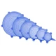 UB Set 6 capace pentru alimente flexibile din silicon transparent