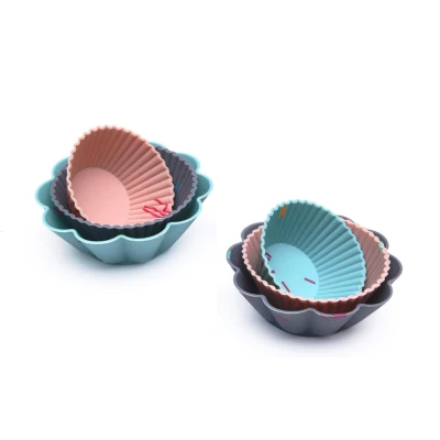 Set 6 forme silicon pentru briose modele diferite