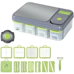 Set 6 in 1 pentru bucatarie Tocator si feliator multifunctional