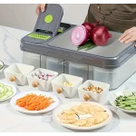 Set 6 in 1 pentru bucatarie Tocator si feliator multifunctional