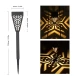 Set 6 lampi solare decorative pentru gradina alb cald model triunghi