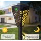 Set 6 lampi solare decorative pentru gradina alb cald model triunghi