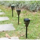 Set 6 lampi solare decorative pentru gradina alb cald model triunghi