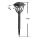 Set 6 lampi solare pentru gradina tip felinar negru