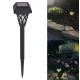 Set 6 lampi solare pentru gradina tip felinar negru