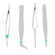 Set 7 Pensete Antistatic Diverse forme Rosu + Argintiu