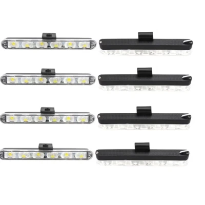 Set 8 lumini stroboscop galbene 6 LED grila telecomanda 12V
