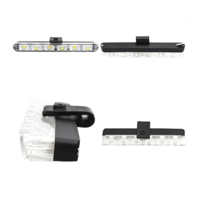 Set 8 lumini stroboscop galbene 6 LED grila telecomanda 12V