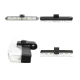 Set 8 lumini stroboscop galbene 6 LED grila telecomanda 12V