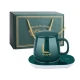 Set cana ceramica baza incalzitor cu inductie incarcare USB suport cu incalzire smart VERDE
