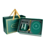 Set cana ceramica baza incalzitor cu inductie incarcare USB suport cu incalzire smart VERDE