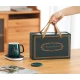 Set cana ceramica baza incalzitor cu inductie incarcare USB suport cu incalzire smart VERDE