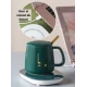 Set cana ceramica baza incalzitor cu inductie incarcare USB suport cu incalzire smart VERDE