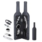 Set cadou in forma de STICLA cu  5 accesorii pentru vin cu 6 piese 32 cm HS
